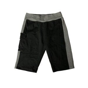 Munvot Biker Shorts Medium Gray Black Athletic High Waist Gym Workout